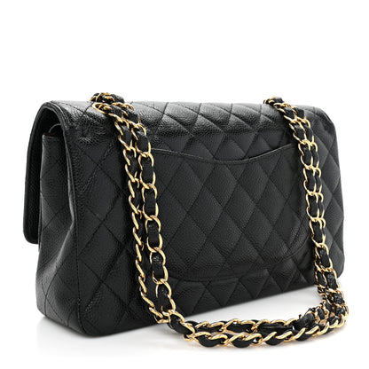 Chanel Caviar Quilted Medium Double Flap Black 3 of 16
