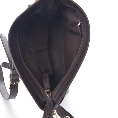 Gucci GG Plus Monogram Medium Flat Messenger Bag Dark Brown 7 of 9