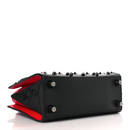 Christian Louboutin Calfskin Spikes Loubinthesky Mini Paloma Black 4 of 10