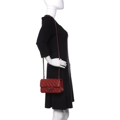 Chanel Lambskin Quilted Mini Rectangular Flap Red 2 of 11