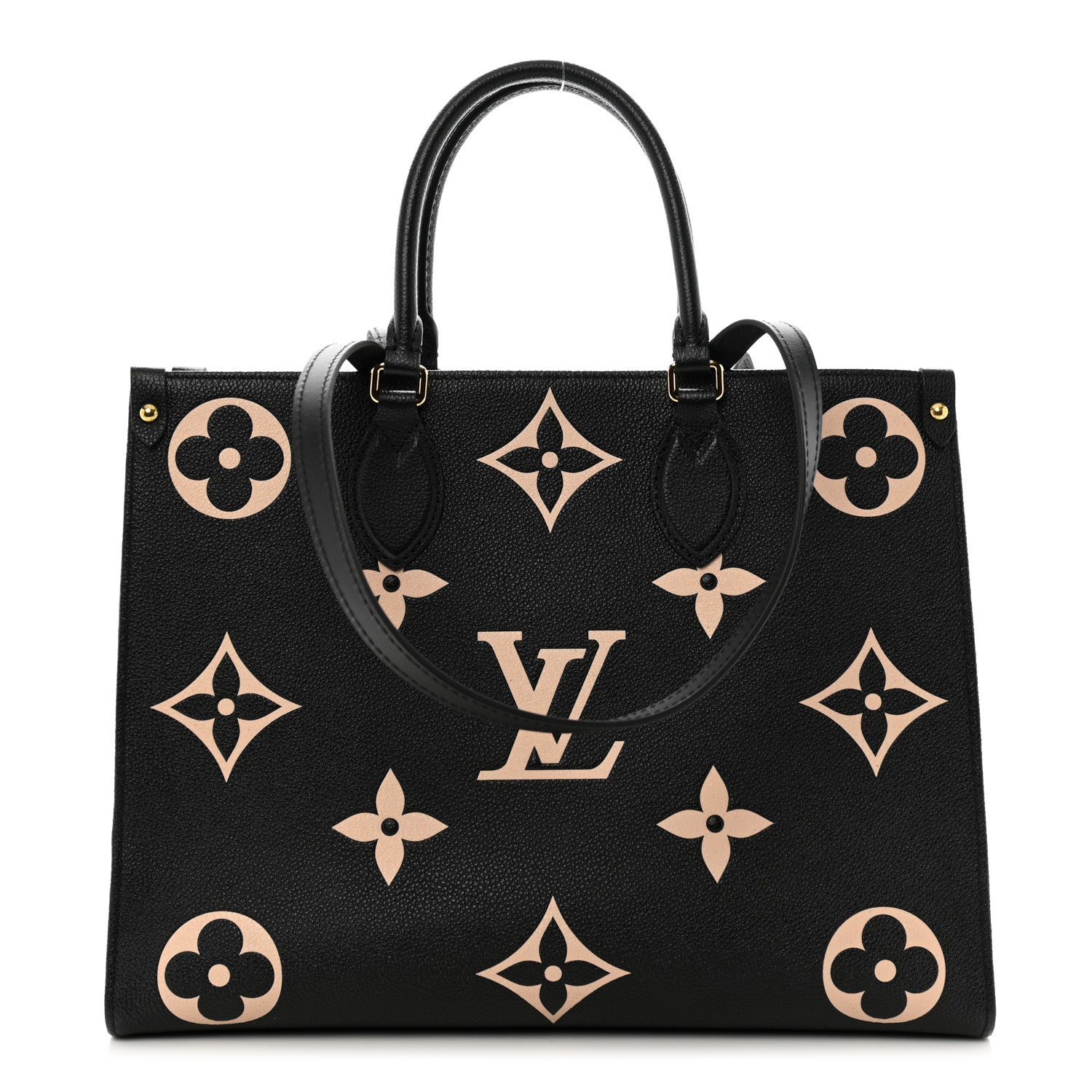 Louis Vuitton Empreinte Monogram Giant Onthego MM Black Beige 1 of 9