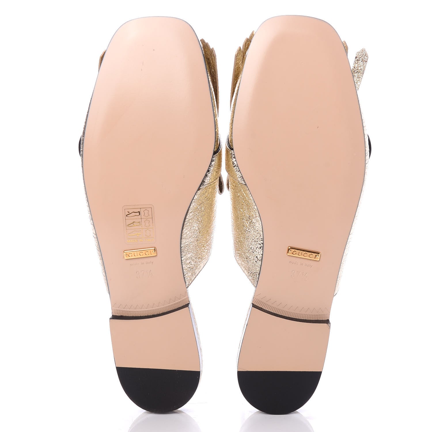 Gucci Galassia Womens GG Marmont Fringe Slippers 37.5 Platino 5 of 12