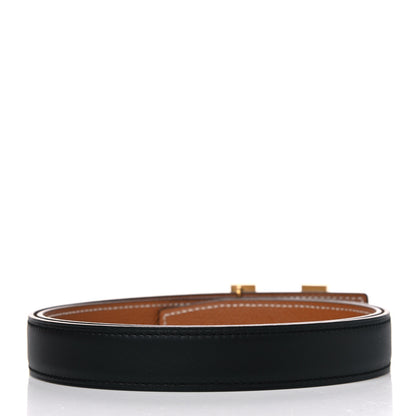 Hermes Swift Epsom 24mm Mini Constance H Belt 85 Black Gold 2 of 6