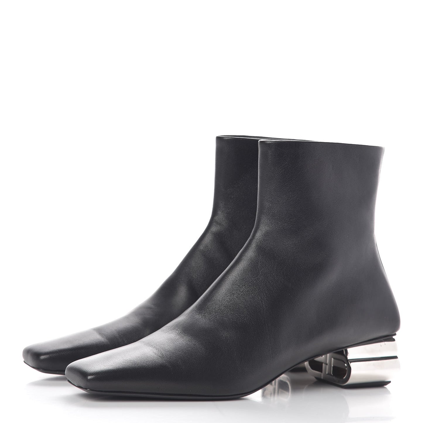 Sheepskin Typo Ankle Booties 39 Black