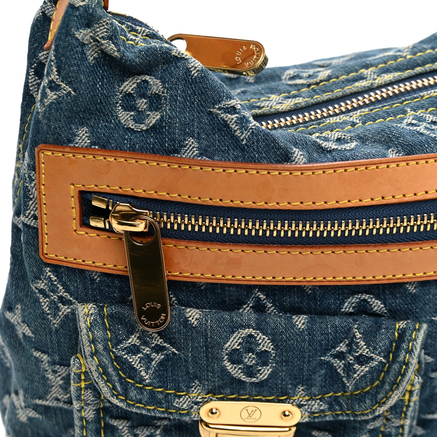 Monogram Denim Baggy PM Blue