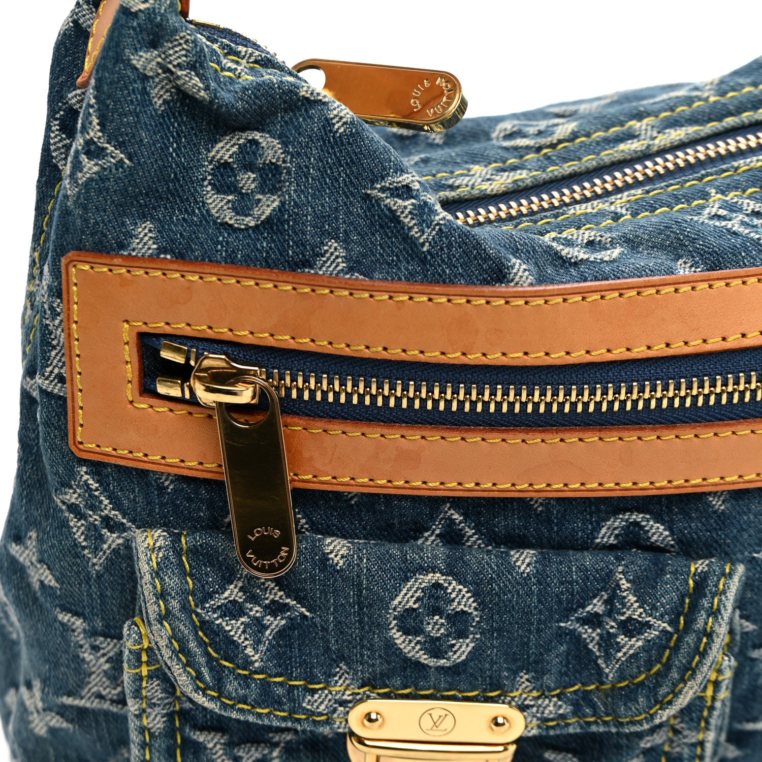 Louis Vuitton Monogram Denim Baggy PM Blue 8 of 12
