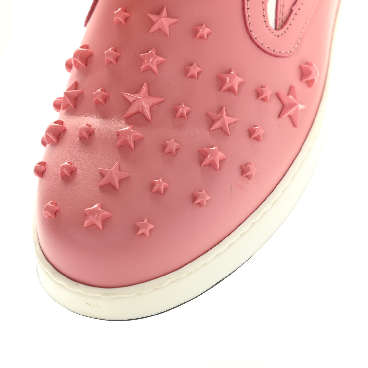 Jimmy Choo Calfskin Grove Sneakers 37.5 Pink 13 of 18
