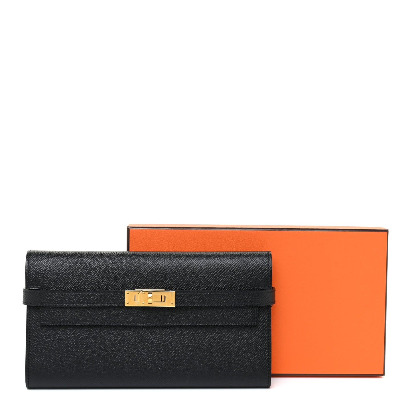 Epsom Kelly Longue Wallet Black