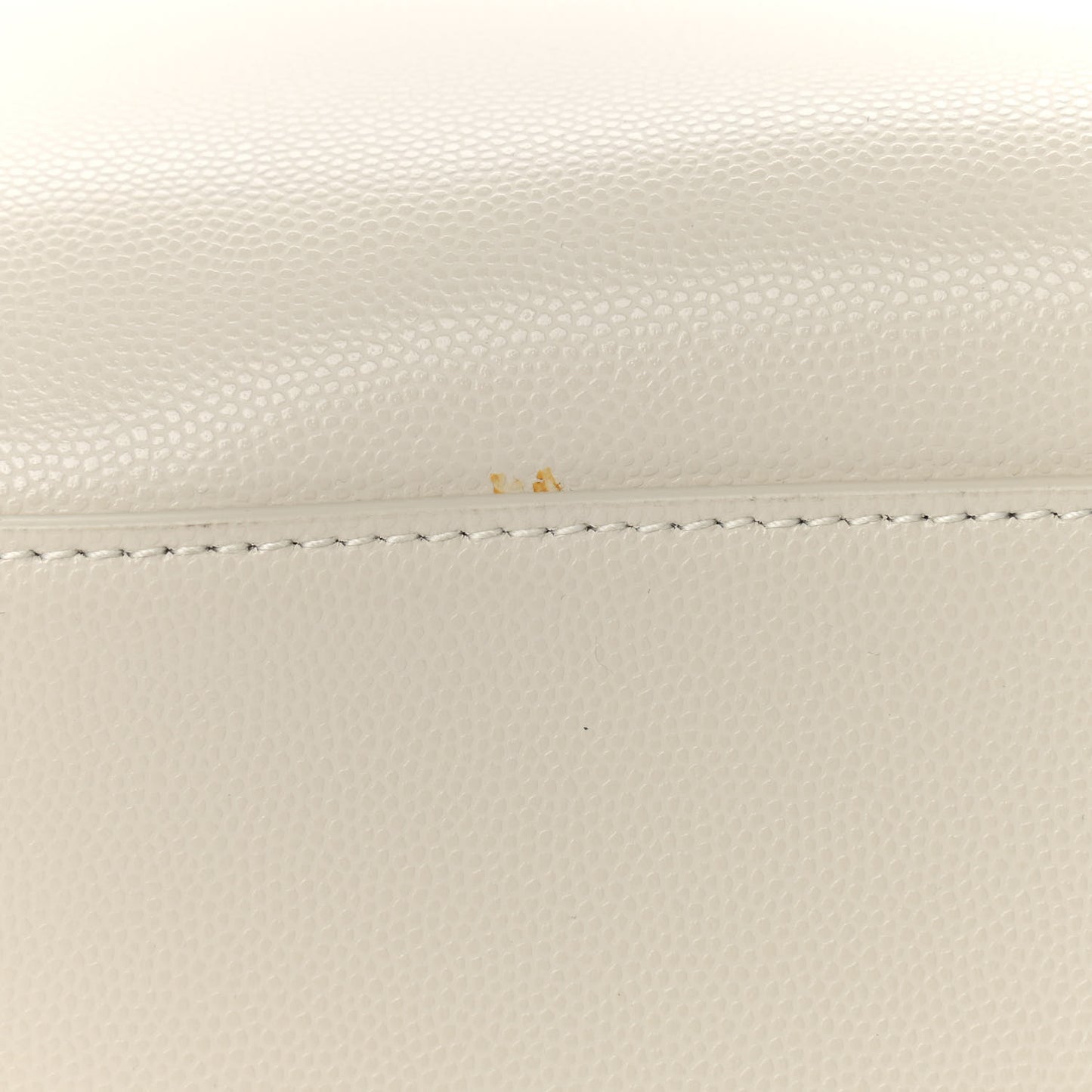 Shiny Calfskin Medium Uptown Tote White