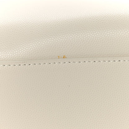 Saint Laurent Shiny Calfskin Medium Uptown Tote White 10 of 14