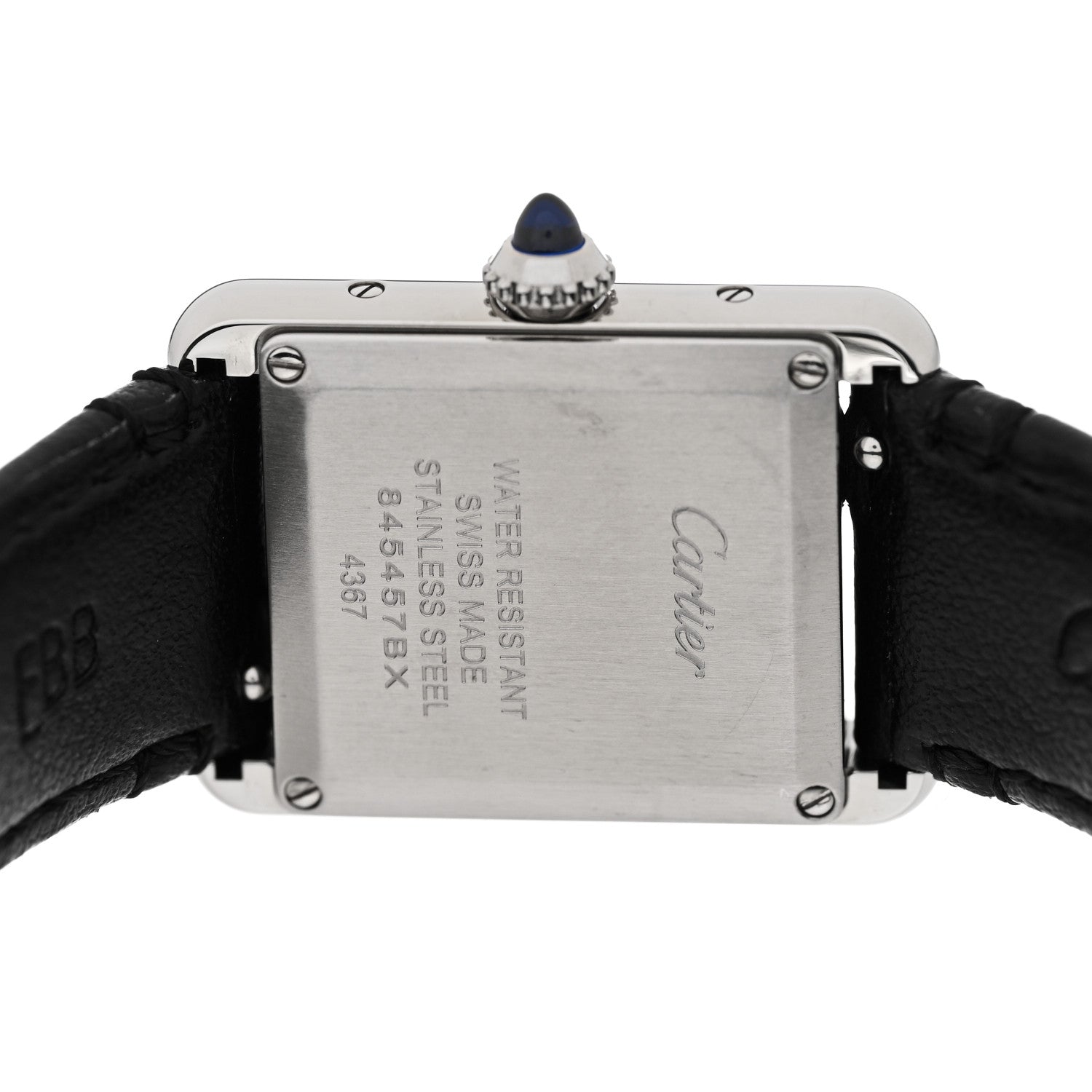 Cartier Stainless Steel Calfskin 22mm Must de Cartier Tank Quartz Watch 4 of 5
