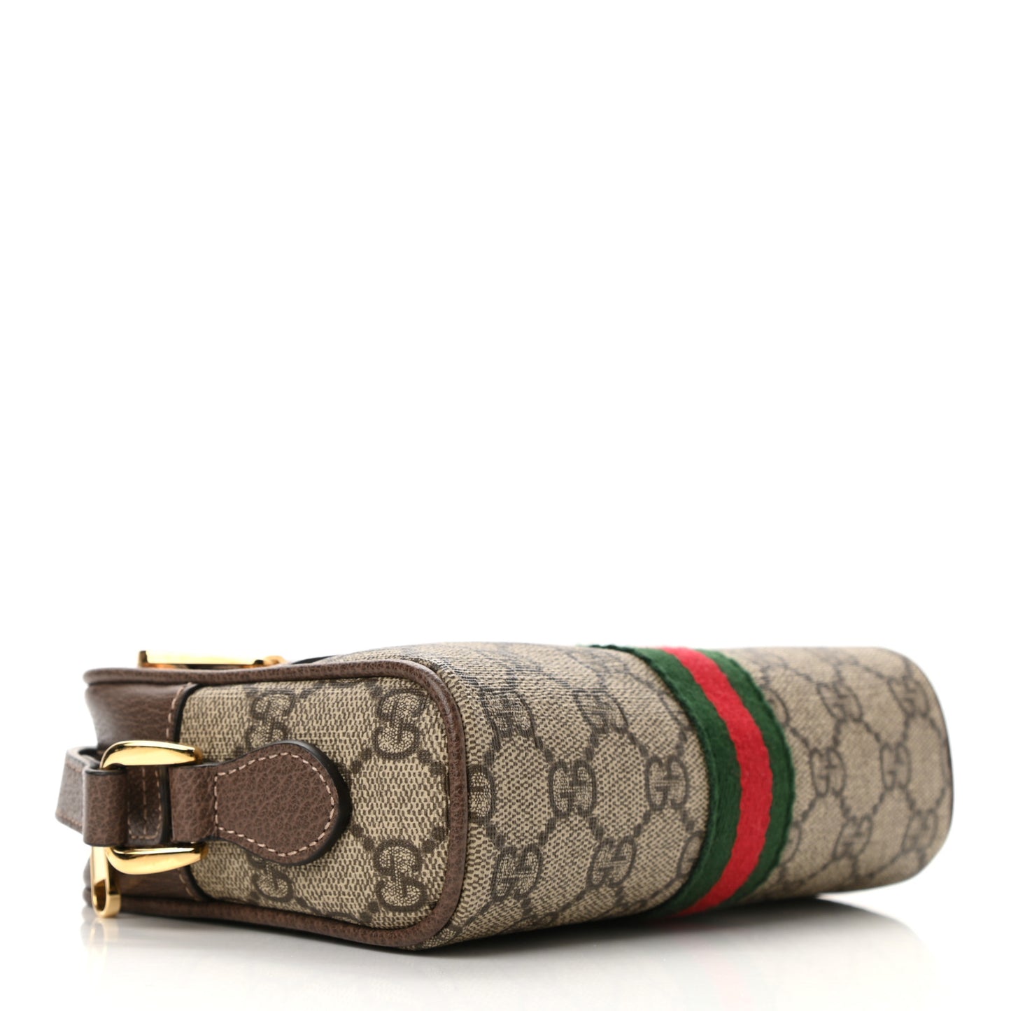 GG Supreme Monogram Web Mini Ophidia Shoulder Bag Brown