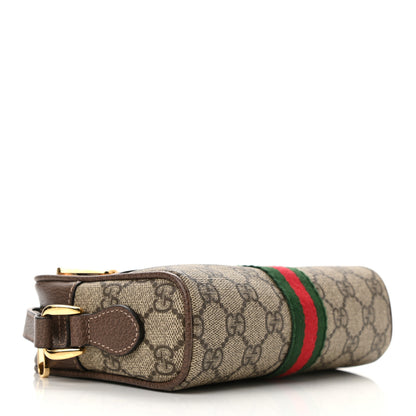 Gucci GG Supreme Monogram Web Mini Ophidia Shoulder Bag Brown 4 of 11