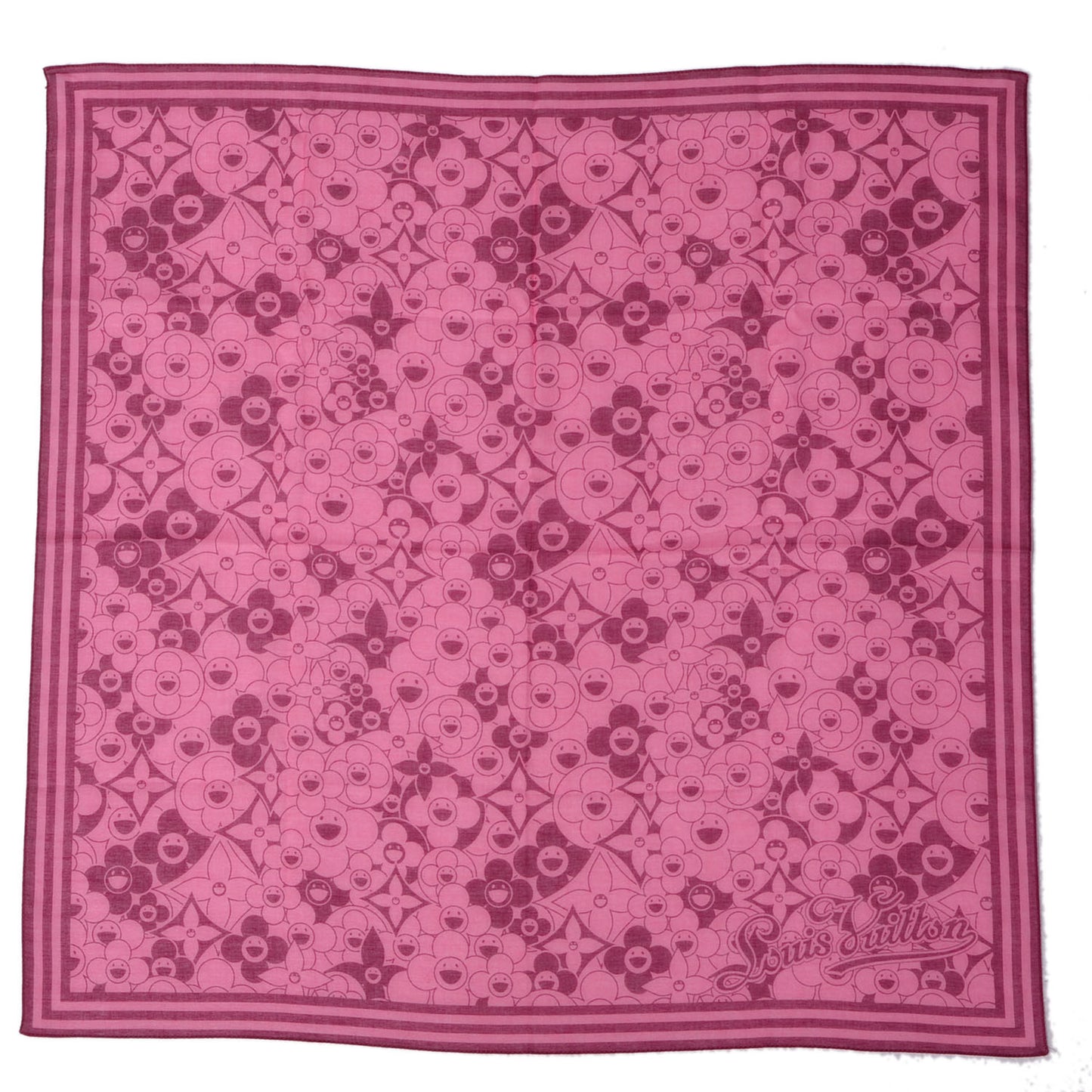 Cotton Cosmic Blossom Bandana Pink