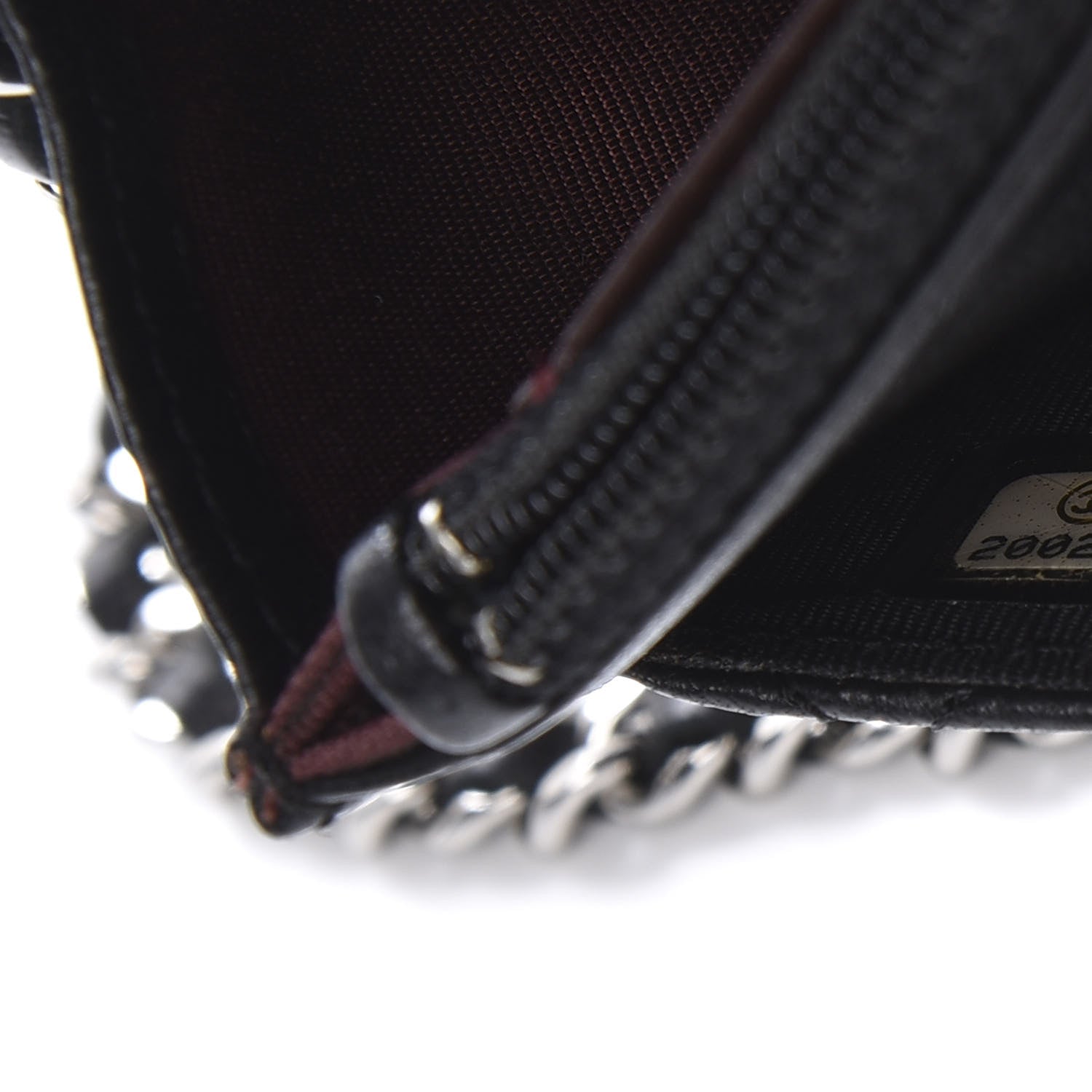 Chanel Lambskin Quilted Wallet On Chain WOC Black 9 of 11