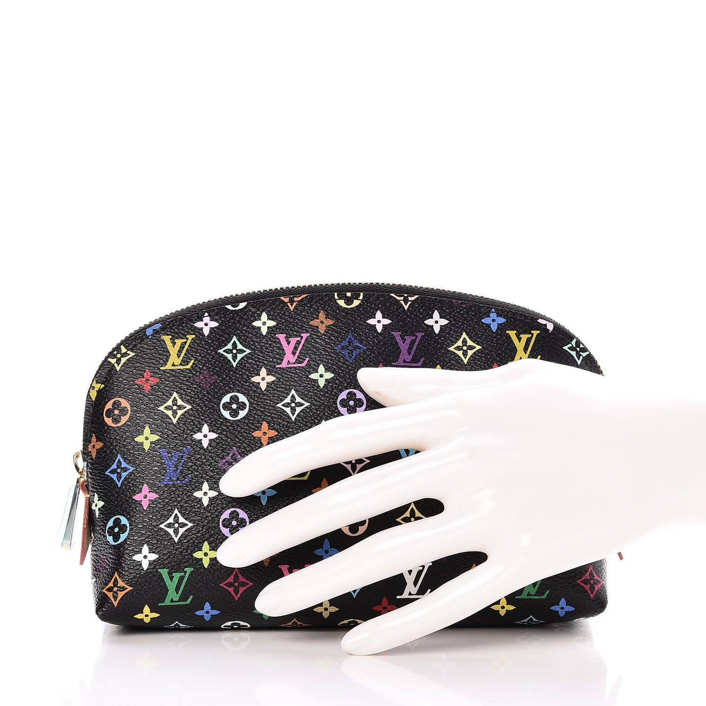 Monogram Multicolor Cosmetic Pouch Black Grenade