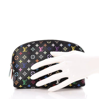 Louis Vuitton Monogram Multicolor Cosmetic Pouch Black Grenade 2 of 6