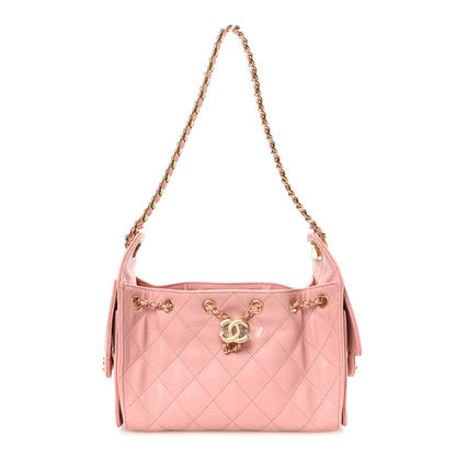 Chanel Caviar Quilted Mini Chanel 25 Handbag Pink 1 of 11