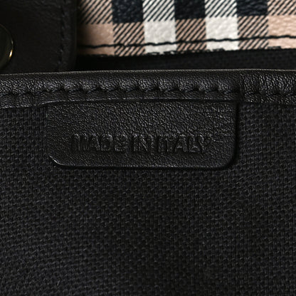 Burberry Haymarket Check Small Canterbury Tote Chocolate 9 of 18