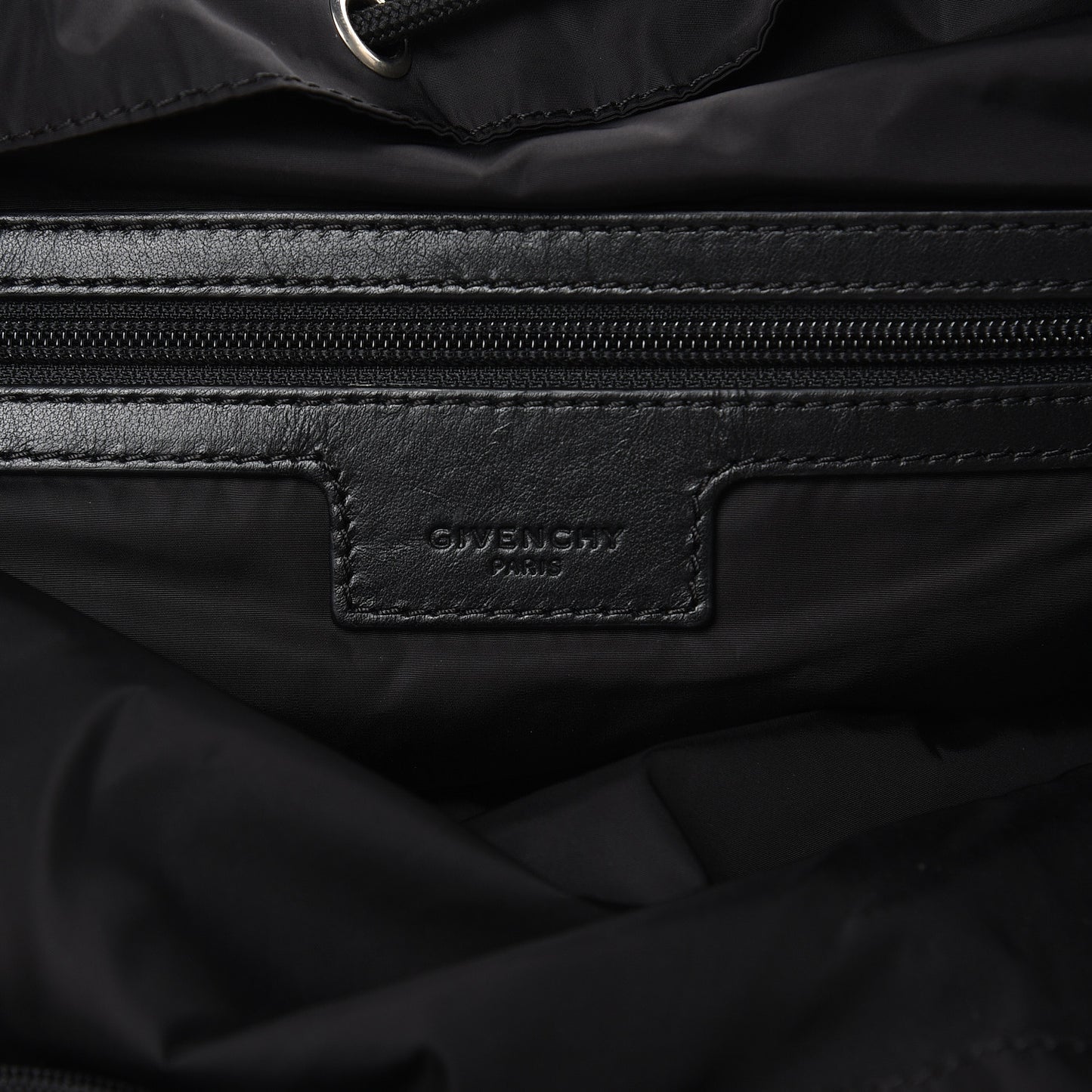 Nylon Logo Star Backpack Black