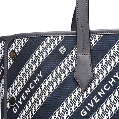 Givenchy Canvas Jacquard Medium Bond Tote Oil Blue 11 of 11