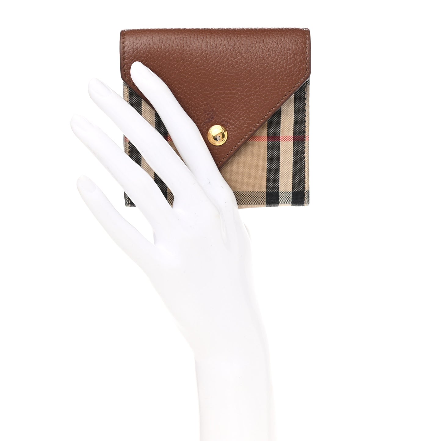Haymarket Check Compact Wallet Brown
