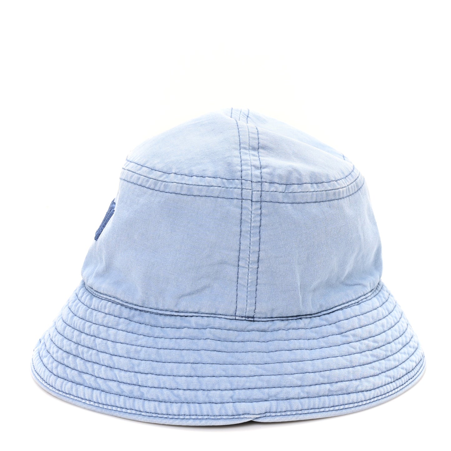 Woven Fabric Logo Bucket Hat M Celeste