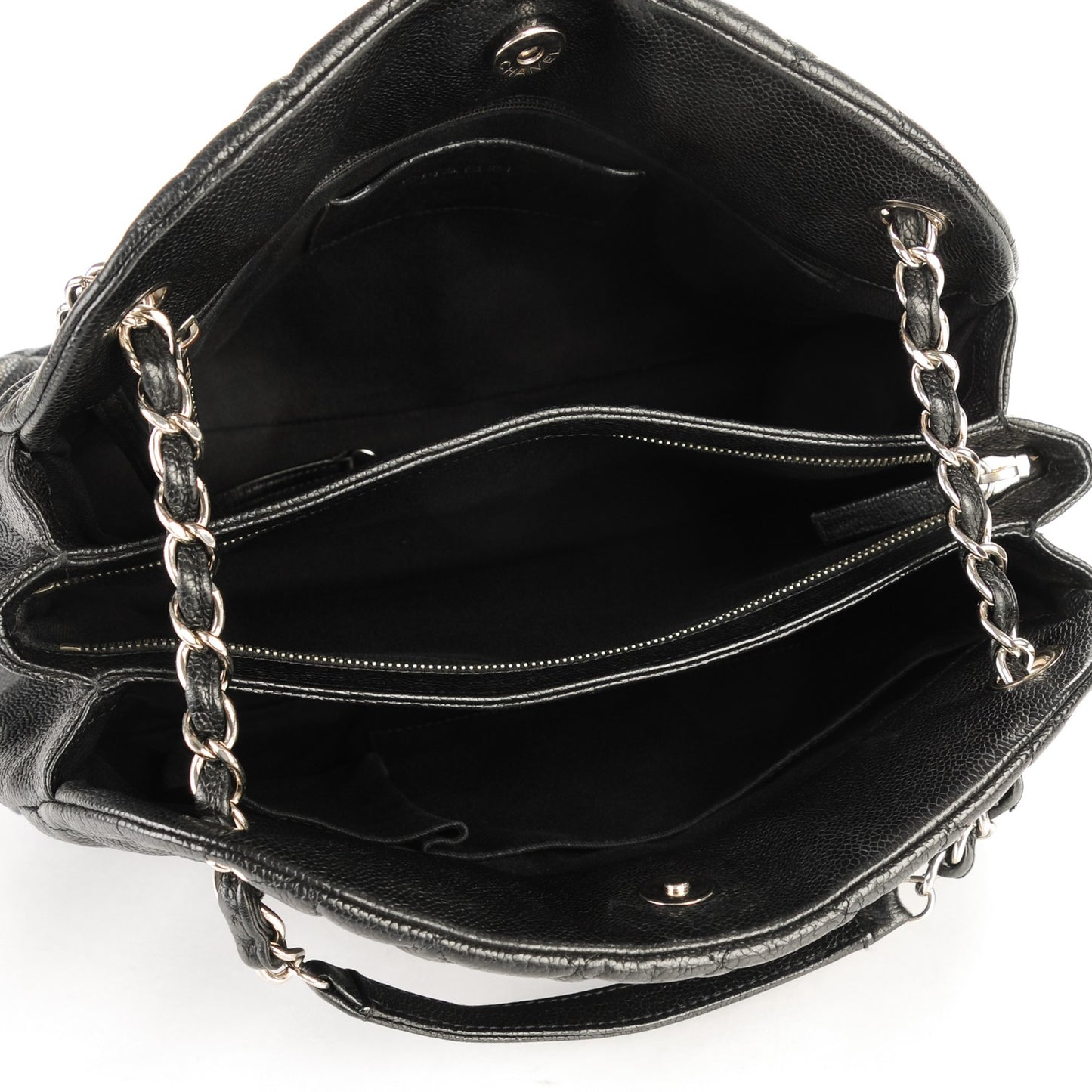 Caviar Quilted Large Just Mademoiselle Black