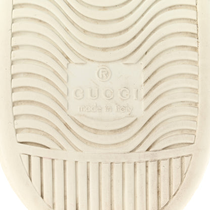 Gucci Calfskin Ayers Bee Embroidered Womens Ace Sneakers 39.5 White Green 6 of 8