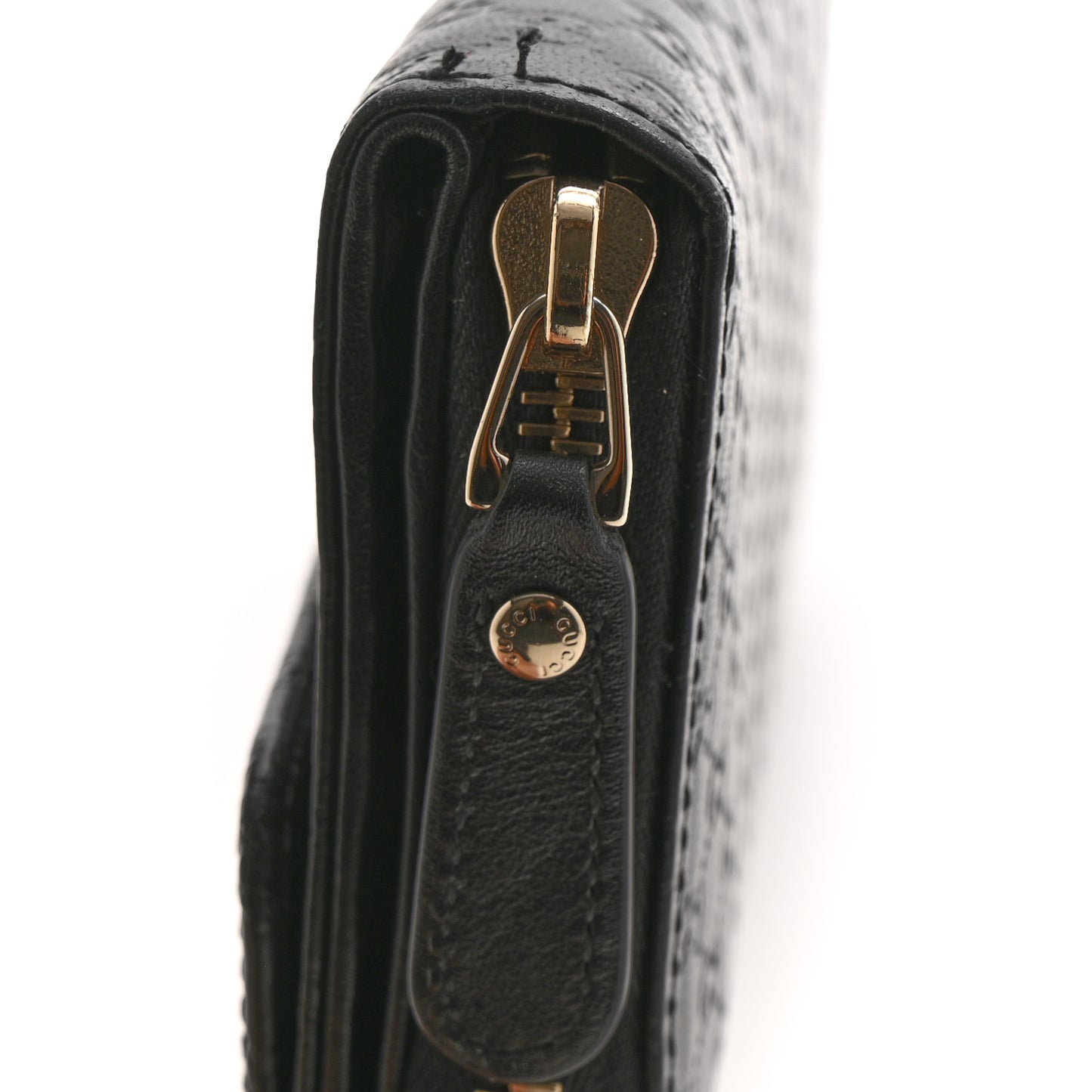 Soft Microguccissima Continental Zip Wallet Black