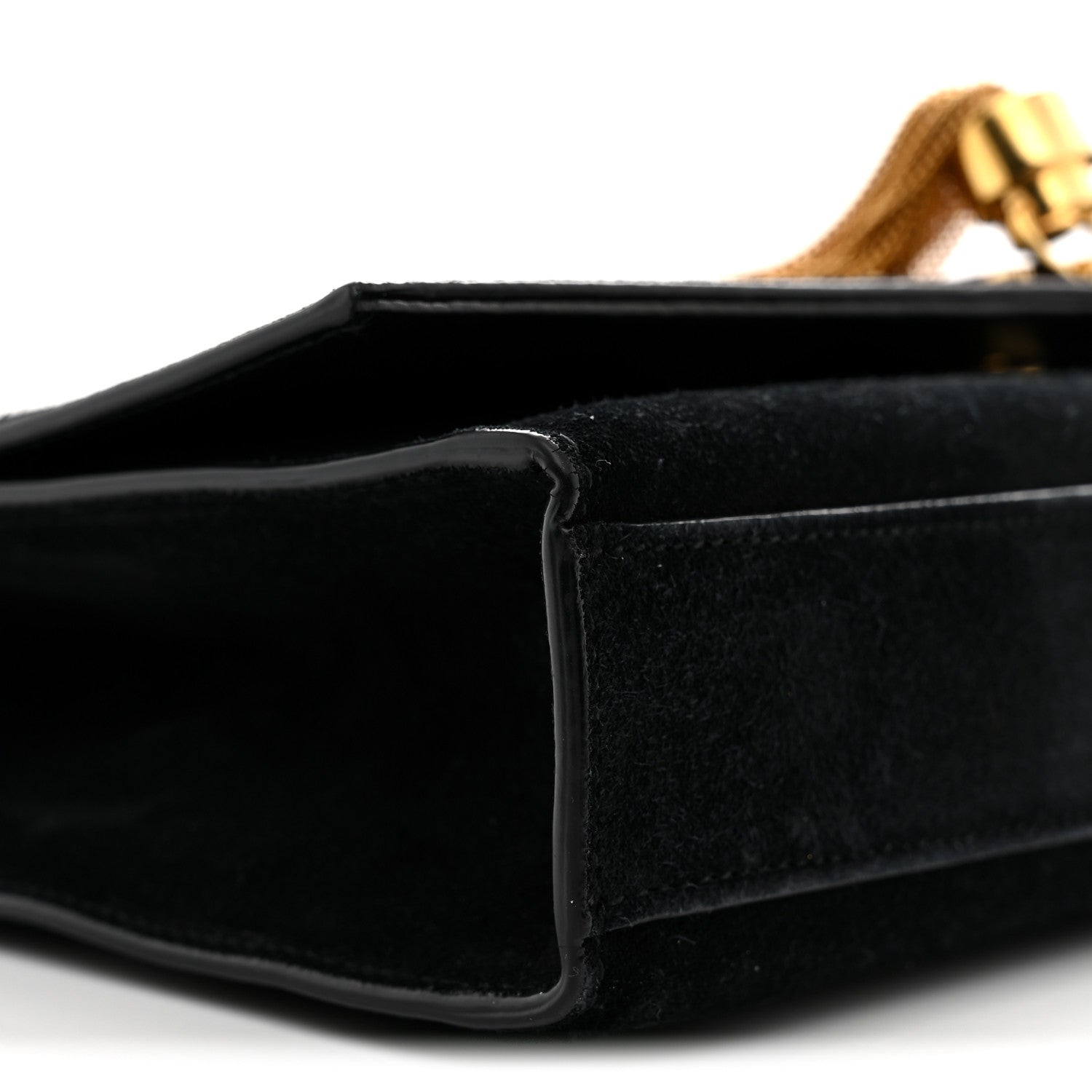 Saint Laurent Suede Medium Classic Monogram Kate Tassel Satchel Black 9 of 12