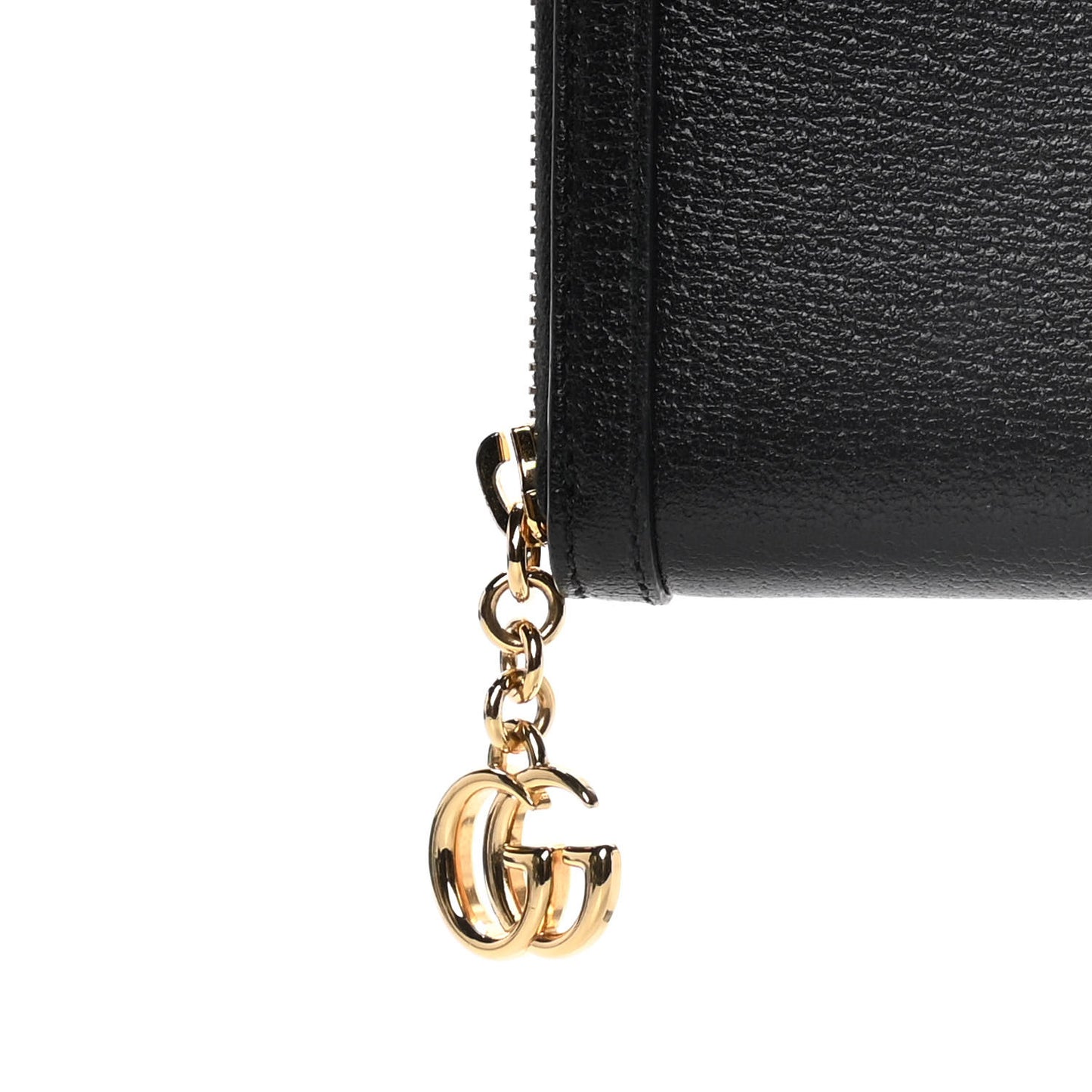 Calfskin Web Ophidia Zip Around Wallet Black
