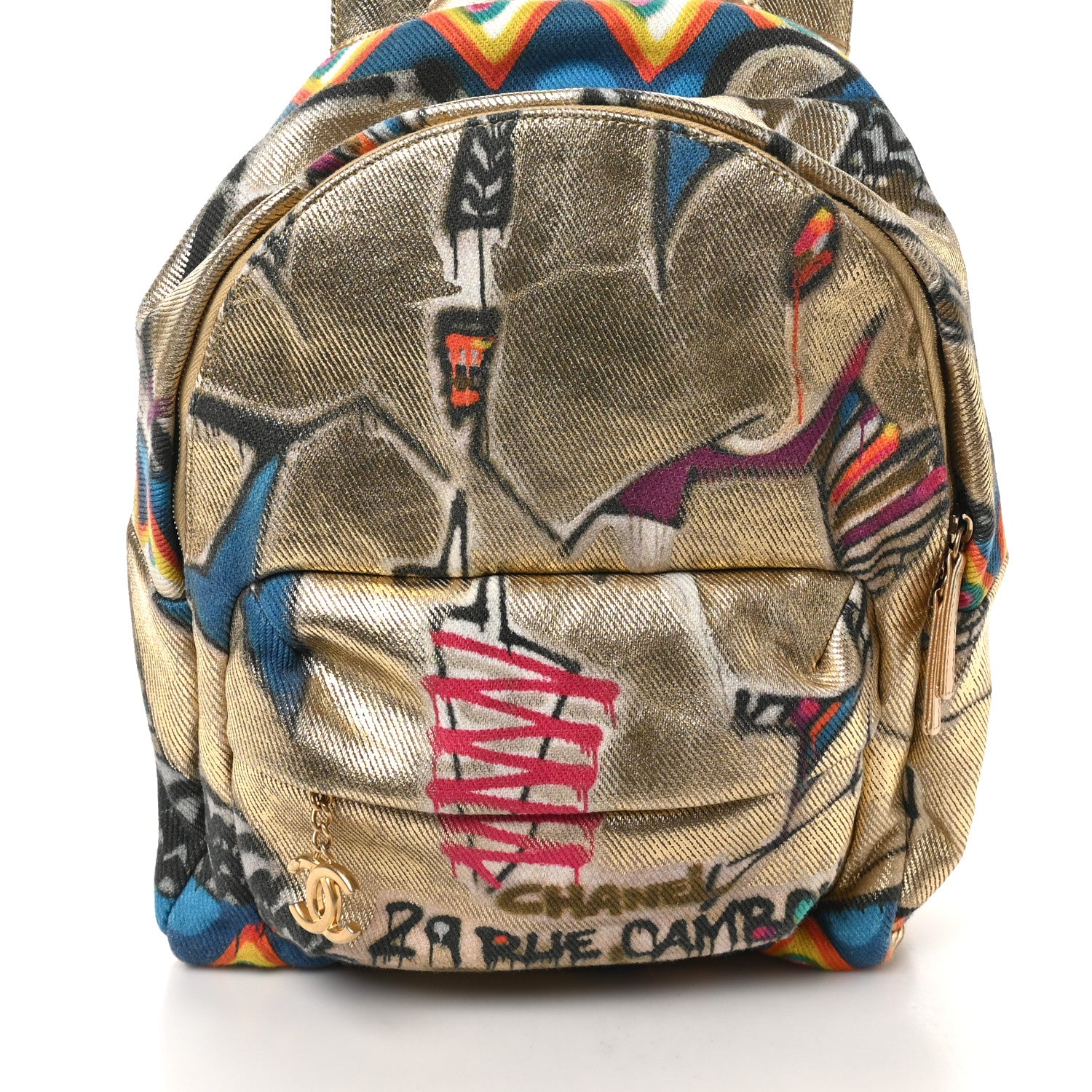 Chanel Graffiti Printed Canvas Street Spirit Backpack Multicolor 8 of 10