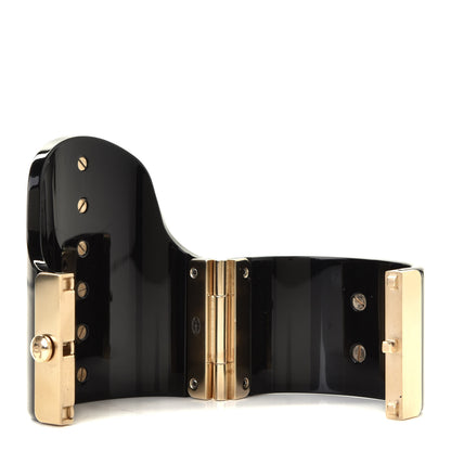 Chanel Resin Pearl CC Cuff Black 3 of 3