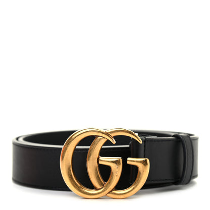 Gucci Calfskin Double G 30mm Belt 85 34 Black 1 of 5