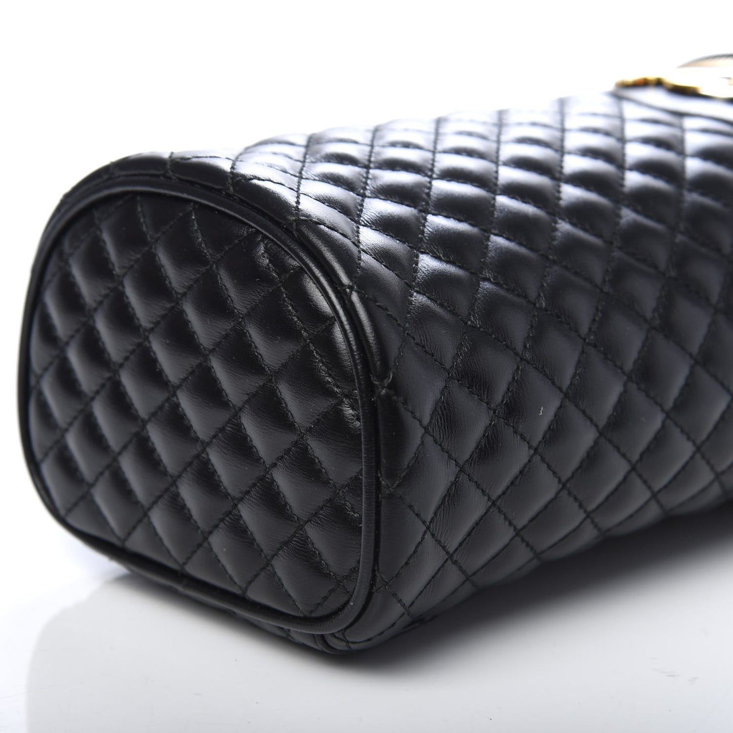 Calfskin Trapuntata Zumi Belt Bag Black