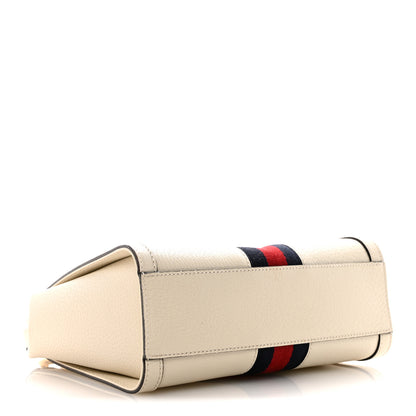 Gucci Textured Calfskin Web Small Ophidia Tote Bag Mystic White 4 of 10