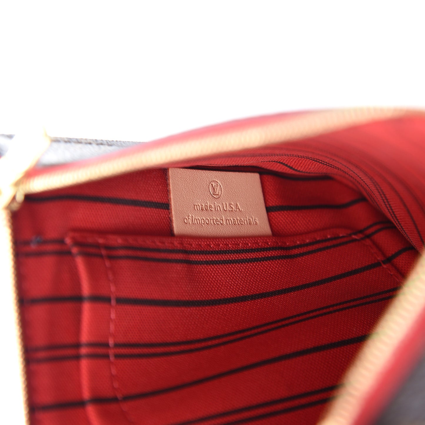 Monogram Neverfull MM GM Pochette Cherry