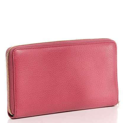 Gucci Calfskin Large Soho Zip Around Wallet Pink 3 of 8