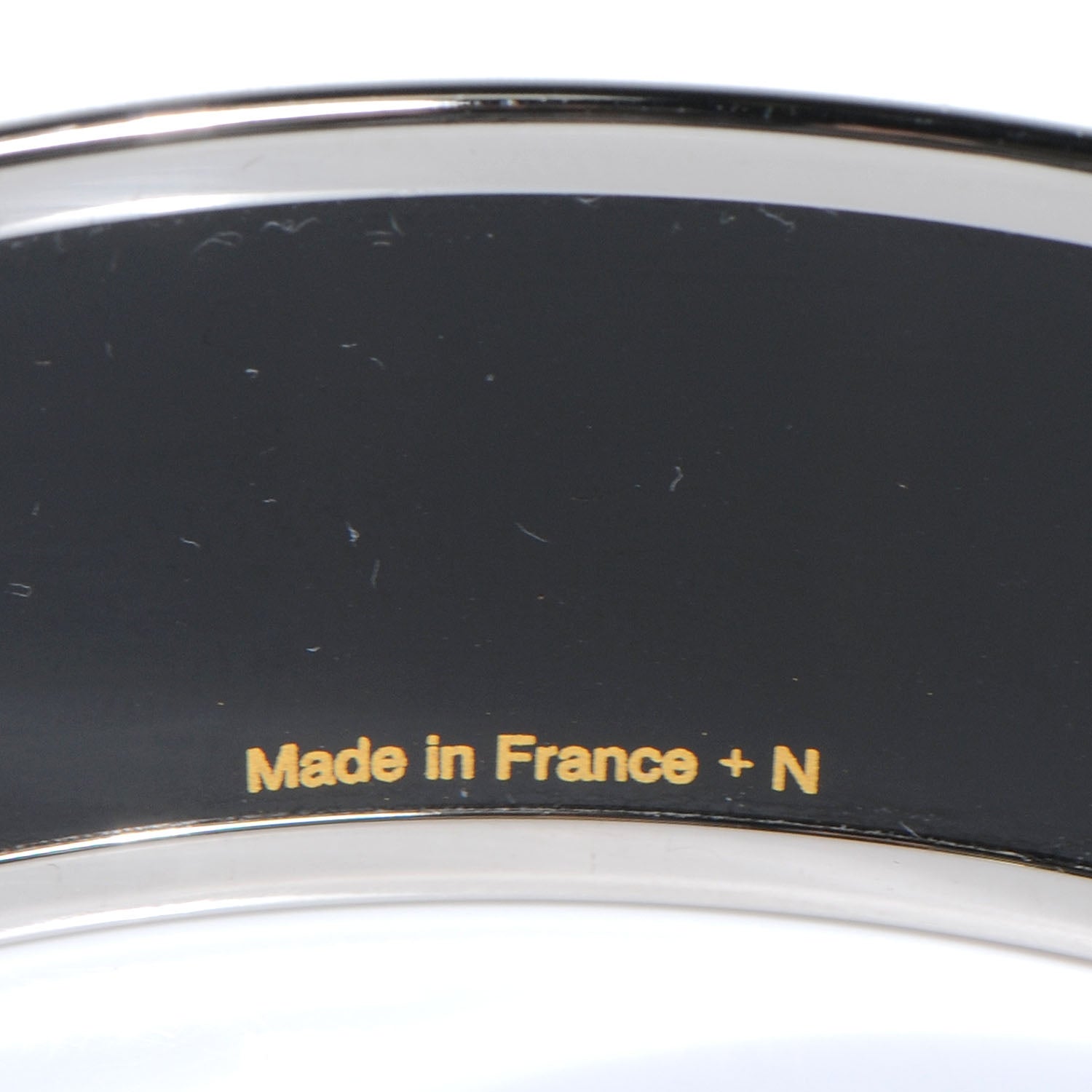 Hermes Enamel Printed Wide Balcons du Guadalquivir Bracelet 65 Silver 4 of 5