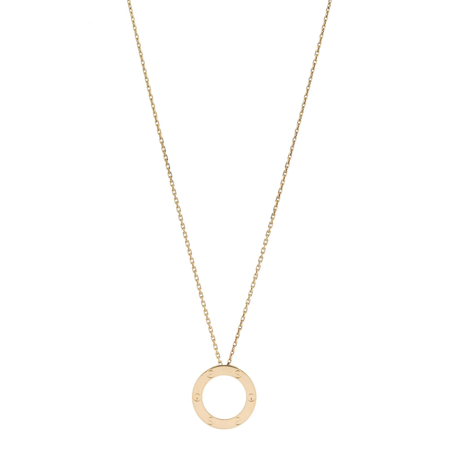 Cartier 18K Yellow Gold LOVE Pendant Necklace 1 of 6