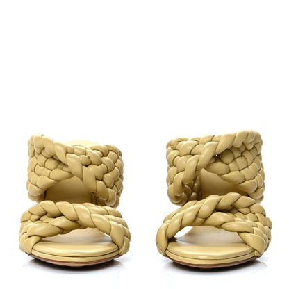 Bottega Veneta Nappa Twisted Padded Intrecciato Curve Slide Sandals 40 Tapioca 2 of 7