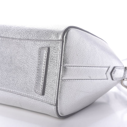 Givenchy Metallic Sugar Goatskin Mini Antigona Silver 7 of 11
