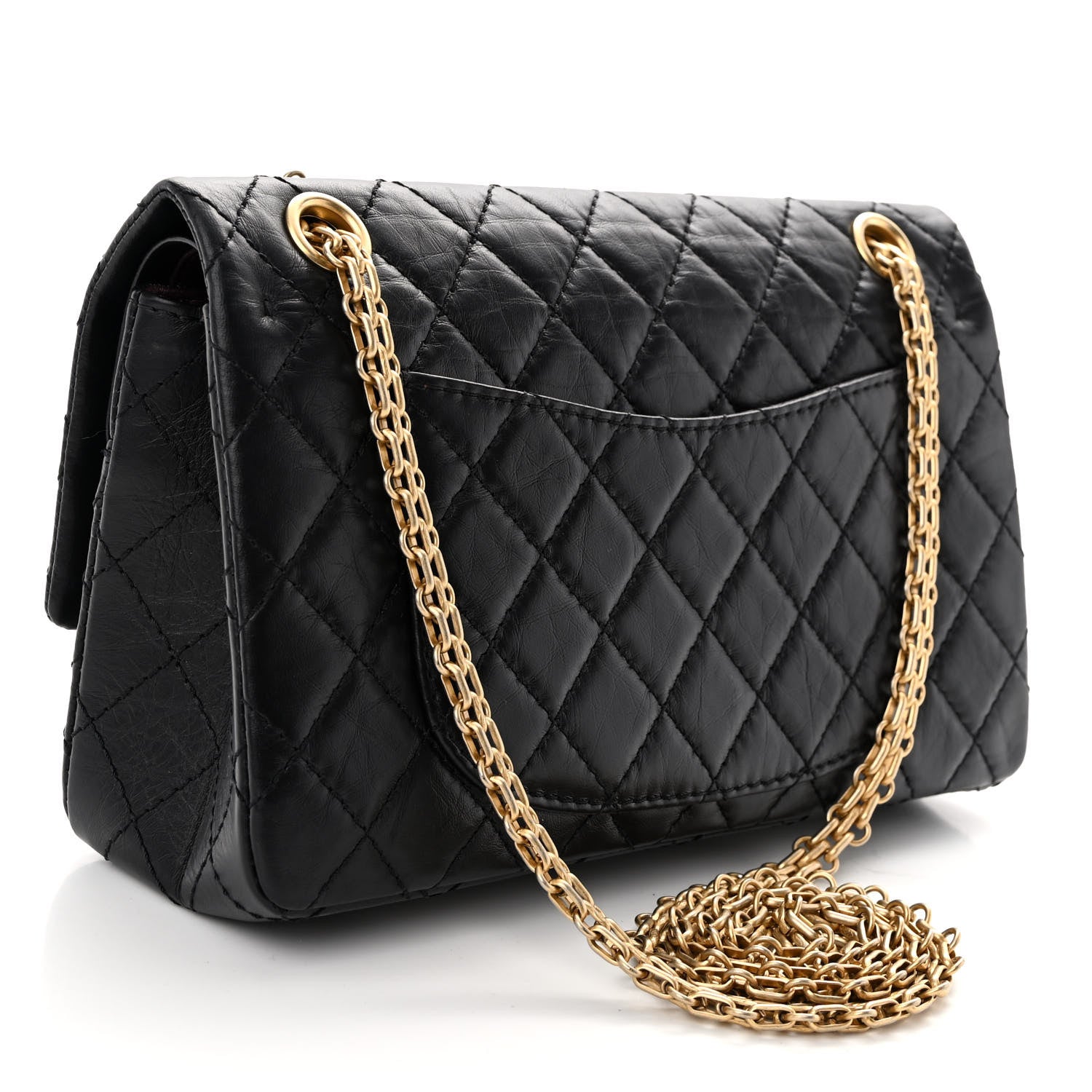 Chanel Aged Calfskin Quilted 2.55 Reissue 225 Flap Black 3 of 15