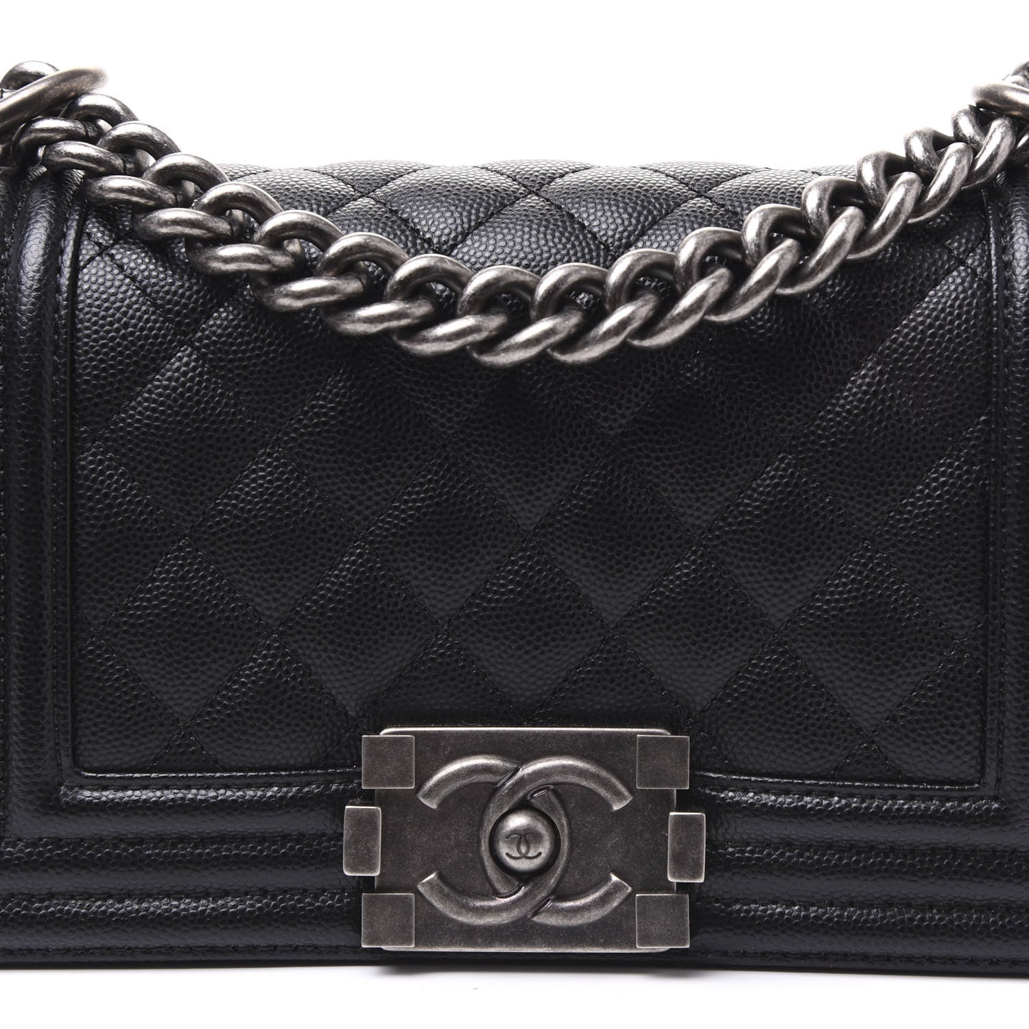 Chanel Caviar Quilted Small Boy Flap Black 8 of 9