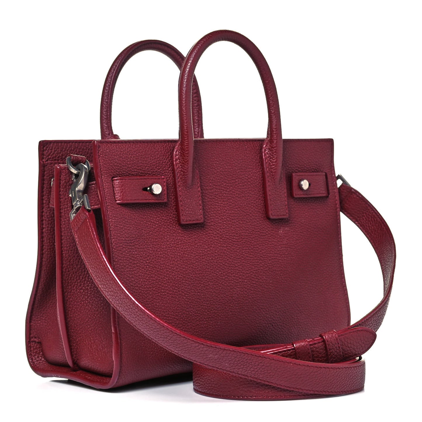 Grained Calfskin Nano Sac De Jour Souple Palissandre