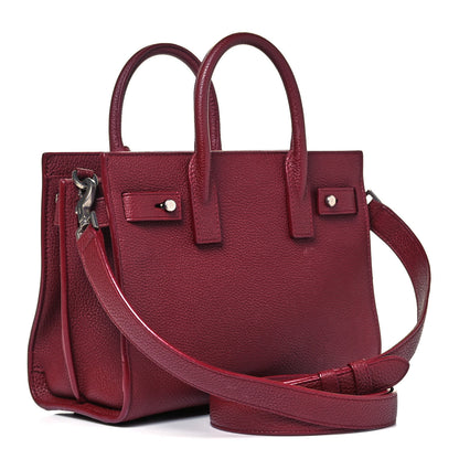 Saint Laurent Grained Calfskin Nano Sac De Jour Souple Palissandre 3 of 10