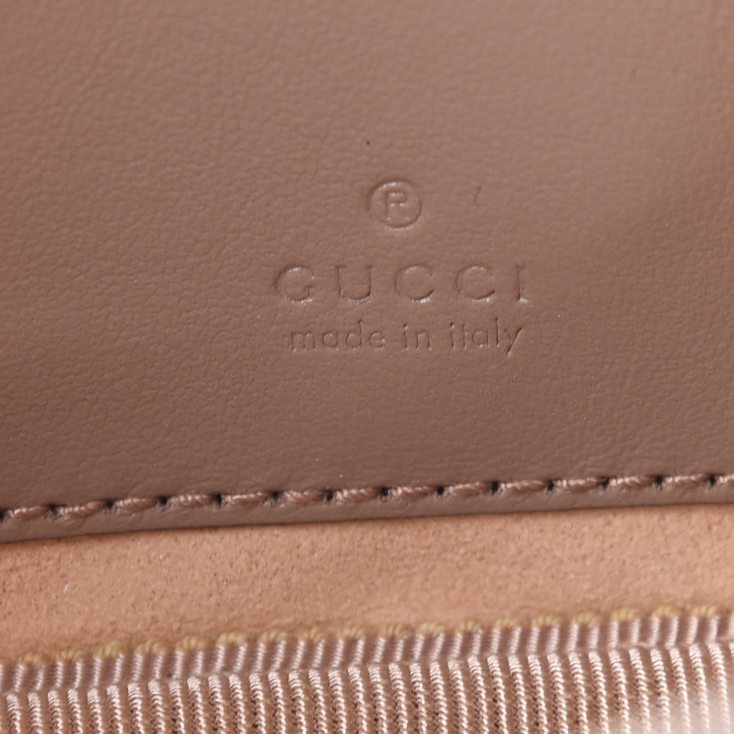 Gucci Calfskin Matelasse Mini GG Marmont Chain Crossbody Bag Porcelain Rose 6 of 9