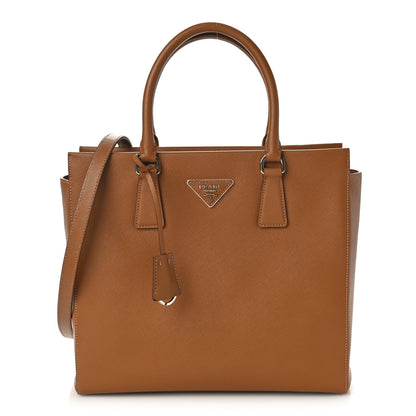 Prada Saffiano Lux Shopping Tote Caramel 1 of 10