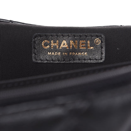 Chanel Metallized Calfskin Quilted XXL Travel Flap Bag Black 6 of 10